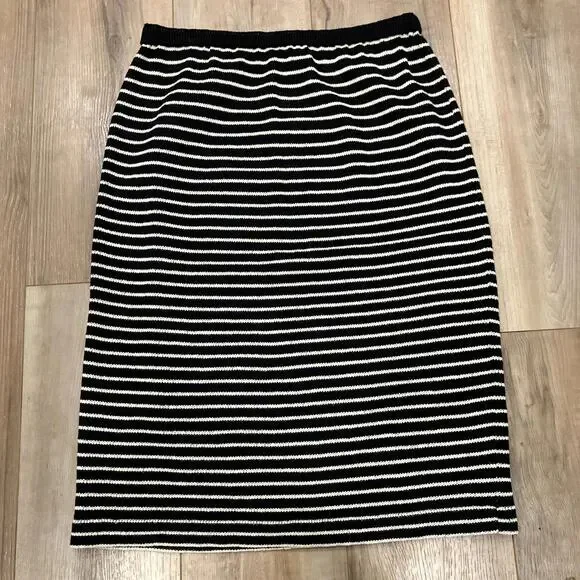 Vintage Don Sayres Womens Skirt Wool Size 6 Black Classic A-Line Gamut Talon Zip - Picture 2 of 6